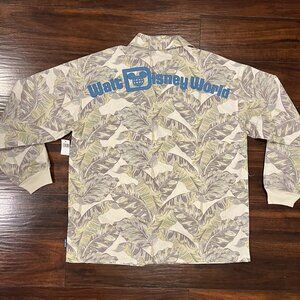 Disney Spirit Jersey Long Sleeve Floral Button Up